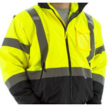 Majestic Hi-Vis 8-in-1 Class 3 Bomber Jacket w/ High Visibility Liner