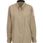 462108CP Bulwark FR iQ Series Women's Lightweight Comfort Woven Shirt