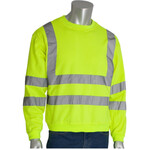 PIP ANSI Type R Class 3 Crew Neck Sweatshirt