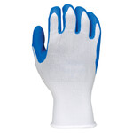 22398CP/SP NSI Ruf-flex Lite Blue Rubber Palm Coated Nylon String Knit Gloves