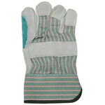 NSI Heavy-Duty Grade Small Size Safety Cuff Double Leather Palm Work Gloves