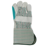 NSI Heavy-Duty Grade Gauntlet Cuff Double Leather Palm Work Gloves