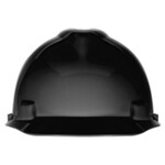MSA V-Gard Large 4-Point Ratchet Suspension Cap Hard Hat - Black