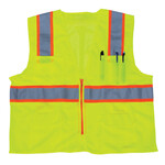 OccuNomix LUX-ATRANS Classic Solid Two-Tone Surveyor Safety Vest