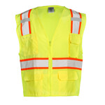 ML Kishigo 1163/1164 Solid Front w/ Mesh Back Safety Vest