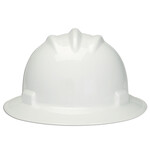Bullard S71 Standard Full Brim Hard Hat w/ Ratchet Suspension - White