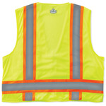 Ergodyne GloWear 8248Z Two-Tone Mesh & Solid Vest w/ Zipper Closure