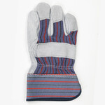 NSI Leather Palm Safety Cuff Work Gloves