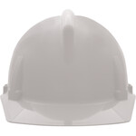 MSA Topgard 4-Point Fas-Trac III Ratchet Suspension White Hard Hat