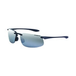 Crossfire ES4 Polarized Silver Mirrored Lens & Black Frame Safety Glasses