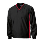 Sport Tek Tipped V-Neck Raglan Wind Shirt