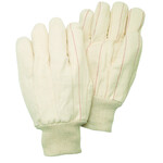 MCR Safety Knitwrist 100% Cotton Canvas Double Palm Work Gloves