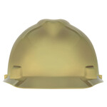 MSA V-Gard 4-Point Ratchet Suspension Cap Hard Hat - Metallic Gold