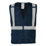 Ironwear 1284-BZ Economy Blue Multi-Pocket Reflective Vest