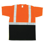 PIP 312-1250B Type R Class 2 Black Bottom Wicking Birdseye Mesh Safety Shirt