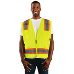 OccuNomix ECO-ATRNSM Value Mesh Two-Tone Surveyor Safety Vest 
