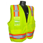 Radians SV62-2Z Type R Class 2 Solid Twill Heavy Duty Surveyor Safety Vest