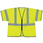 OccuNomix LUX-HSFULLG Type R Class 3 Solid Dual Stripe Safety Vest