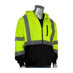 Utility Pro UHV425 High-Vis Soft Shell Full Zip Hoodie w/ Teflon Fabric Protector