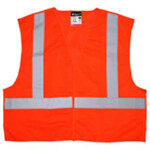 MCR Safety XCL2MO Type R Class 2 Breakaway X-Back Mesh Safety Vest