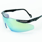 Smith & Wesson® Magnum Gold Mirrored Lens & Black Frame Safety Glasses
