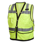 Pyramex Type R Class 2 Hi-Vis Lime Safety Vest