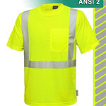 RAF Hi Vis Birdseye Pocket Class 2 Safety Shirt