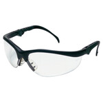 MCR Safety KD310AF Klondike KD3 Safety Glasses Black Frame Clear Anti-Fog Lens