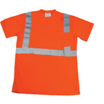 Ironwear 1805FR ANSI Class 2 Flame Retardant Polyester Crew Neck T-Shirt w/ Pocket