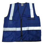 Stroud Safety Apparel Royal Blue Mesh Vest w/ 3M Reflective Striping 