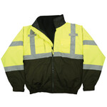 PIP ANSI Type R Class 3 Value Black Bottom Bomber Jacket