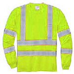 Ironwear 1204-L ANSI Class 3 Polyester Long Sleeve T- Shirt w/ Pocket 