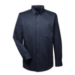 208363CP Harriton Men's 100% Cotton Long Sleeve Twill Shirt w/ Teflon