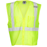 173813CP ML Kishigo 3 Pocket Zipper Mesh Vest