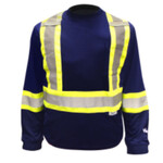 192613CP Viking 6015N Hi-Vis Safety Poly/Cotton Lined Long Sleeve Shirt