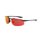 17174CP Radians Crossfire ES4 HD Red Mirrored Lens & Black Frame Safety Glasses