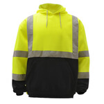 258966CP GSS Safety Class 3 Pullover Fleece Black Bottom Sweatshirt