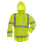192630CP Viking Open Road Class 3 HiViz 150D Rip Stop Rain Jacket