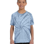 277454CP Tie-Dye Youth 5.4oz 100% Cotton Tie-Dyed T-Shirt - Spider