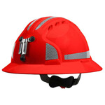 PIP 6161MCR2 Evolution Deluxe Full Brim Reflective Mining Hardhat 