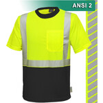 184288CP RAF Class 2 Hi-Vis Birdseye  Pocket T-Shirt