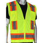 254317CP PIP Class 2 Two-Tone Eleven Pocket Surveyors Vest