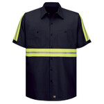 Red Kap Enhanced Visibility Short Sleeve Industrial Work Shirt