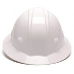 Pyramex SL Series Full Brim Hardhat w/ 4 Point Ratchet Suspension-White