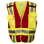 NSA FR ANSI 207 Red/Yellow Fire Watch Vest 
