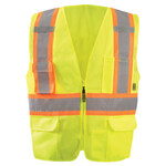 Occunomix High Visibility Two-Tone Surveyor X Back Mesh Vest