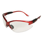 N-Specs Infusion Clear Lens Safety Glasses - Red