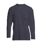 Lapco FR 8.1 Cal 6oz 93/7 Knit Flame-Resistant Long Sleeve Pocket T-Shirt