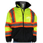 PIP Type R Class 3 Two-Tone X-Back Black Bottom Bomber Jacket w/ Quilted Built-In Line