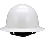 MSA Skullgard Full Brim Hard Hat w/ Ratchet Suspension - White